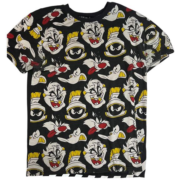 Looney Tunes All-Over Print Unisex T-Shirt Martian, Sylvester & Tweety - Large - Picture 8 of 13